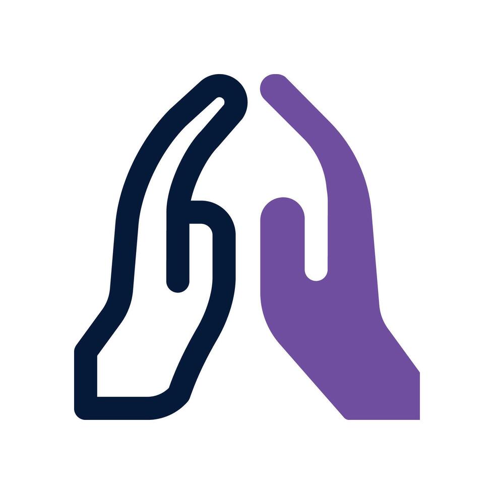 faith icon. dual tone icon for your website, mobile, presentation, and logo design. vector
