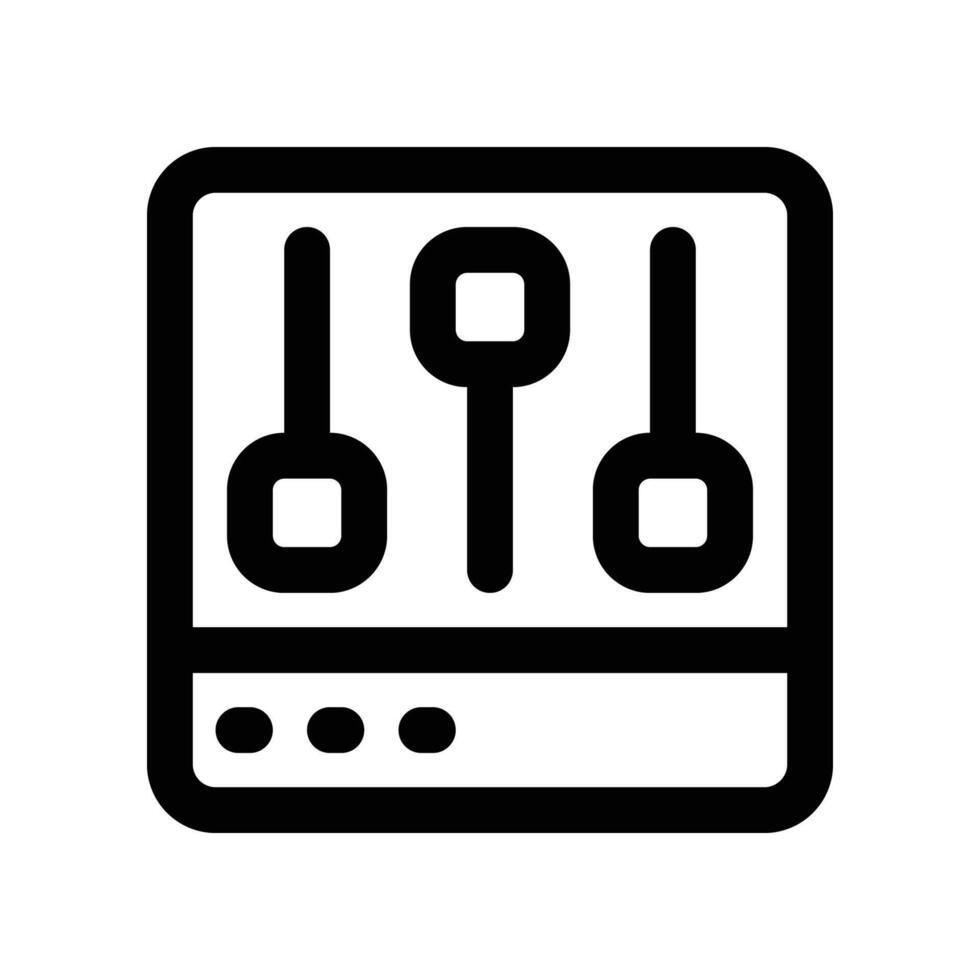equalizer icon. line icon for your website, mobile, presentation, and logo design. vector
