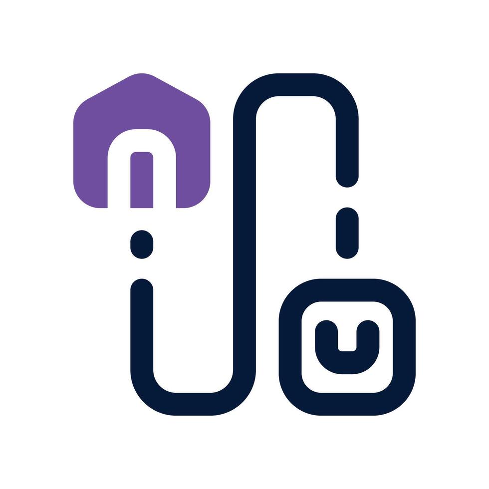 delivery route icon. dual tone icon for your website, mobile, presentation, and logo design. vector