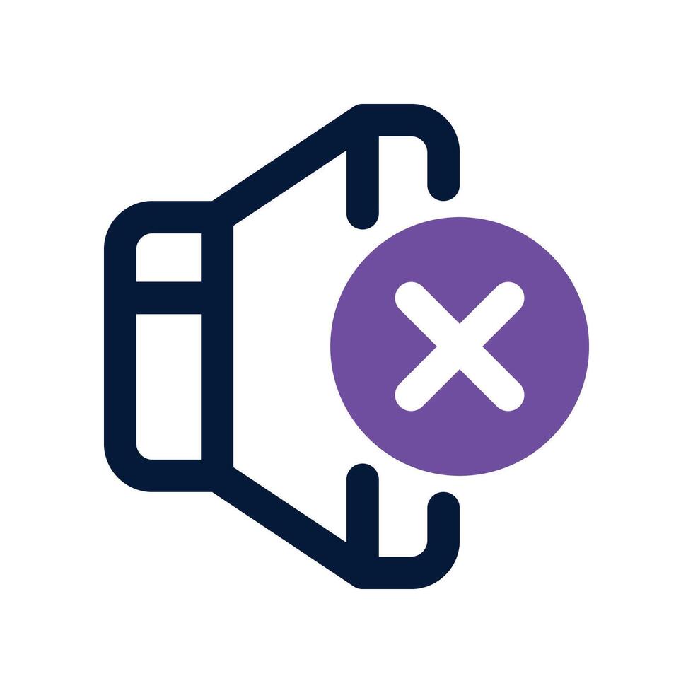 volume down icon. dual tone icon for your website, mobile, presentation, and logo design. vector