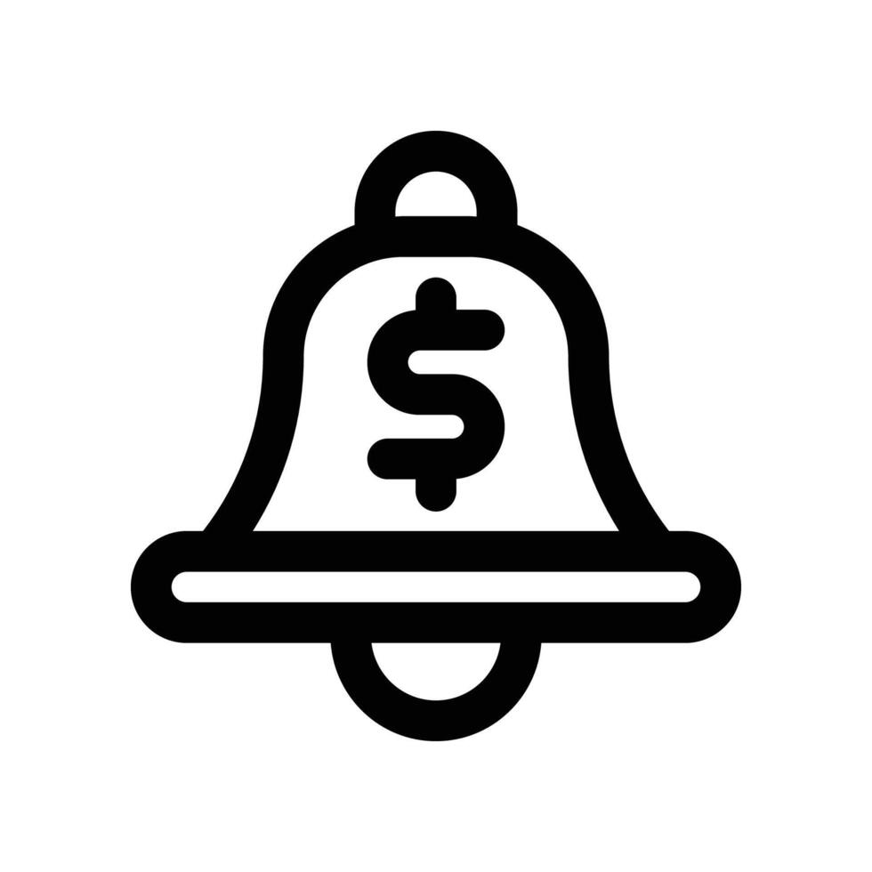 notification icon. line icon for your website, mobile, presentation, and logo design. vector