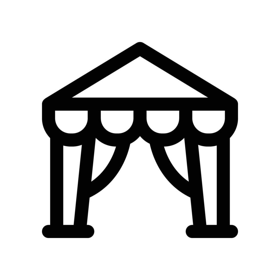 tent icon. line icon for your website, mobile, presentation, and logo design. vector