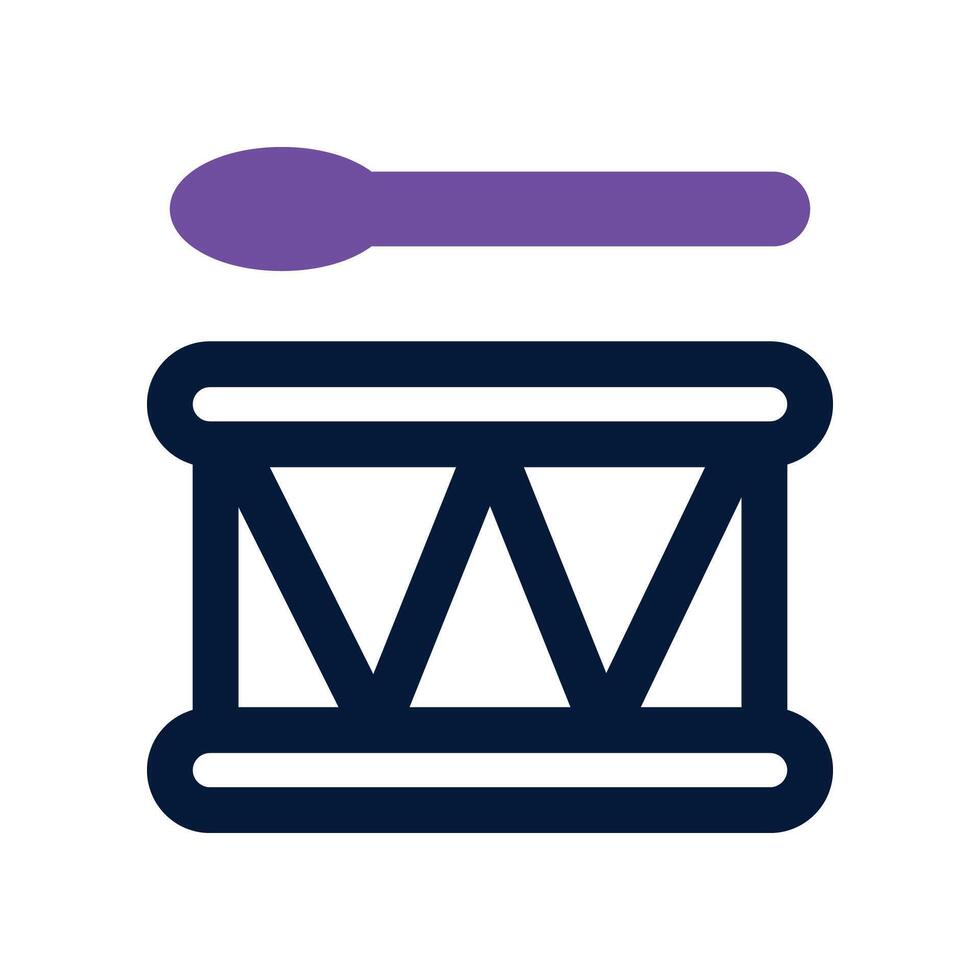 drum icon. dual tone icon for your website, mobile, presentation, and logo design. vector
