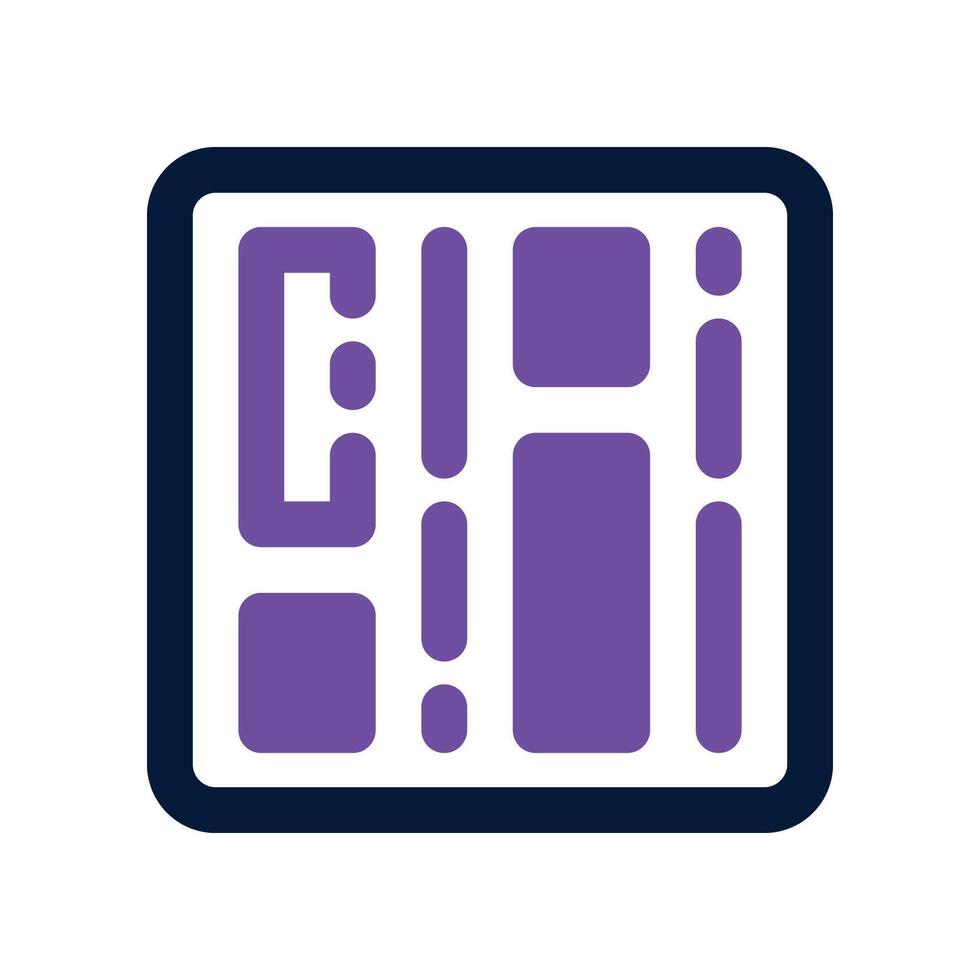 barcode icon. dual tone icon for your website, mobile, presentation, and logo design. vector