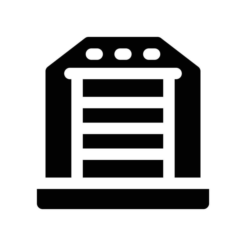 warehouse icon. glyph icon for your website, mobile, presentation, and logo design. vector