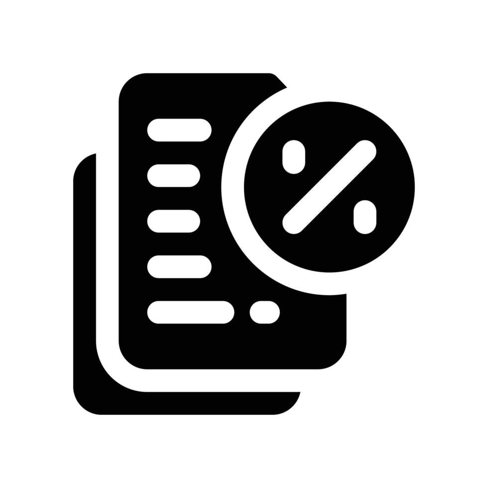 offer icon. glyph icon for your website, mobile, presentation, and logo design. vector