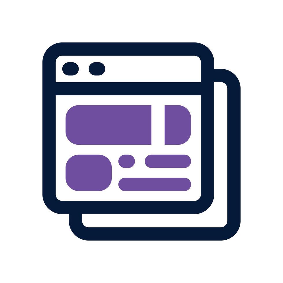website icon. dual tone icon for your website, mobile, presentation, and logo design. vector
