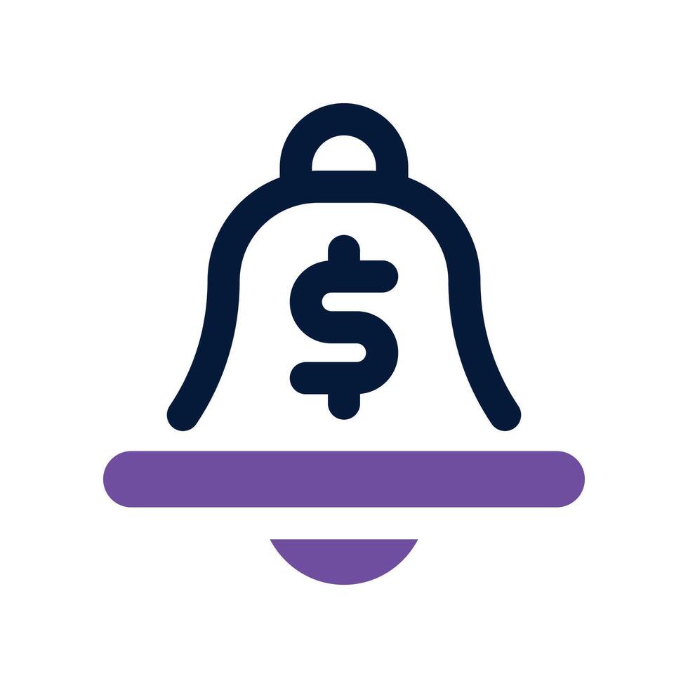 notification icon. dual tone icon for your website, mobile, presentation, and logo design. vector