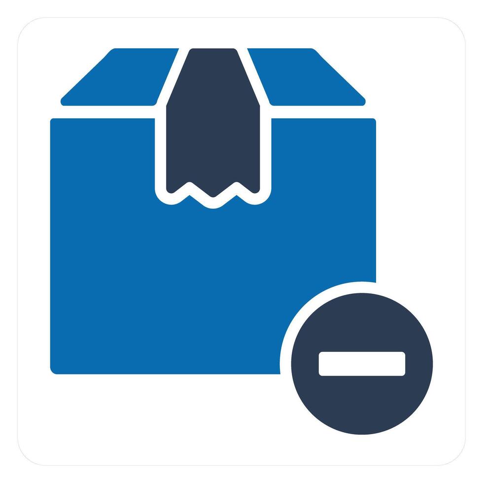 Reduce Item and parcel icon concept vector