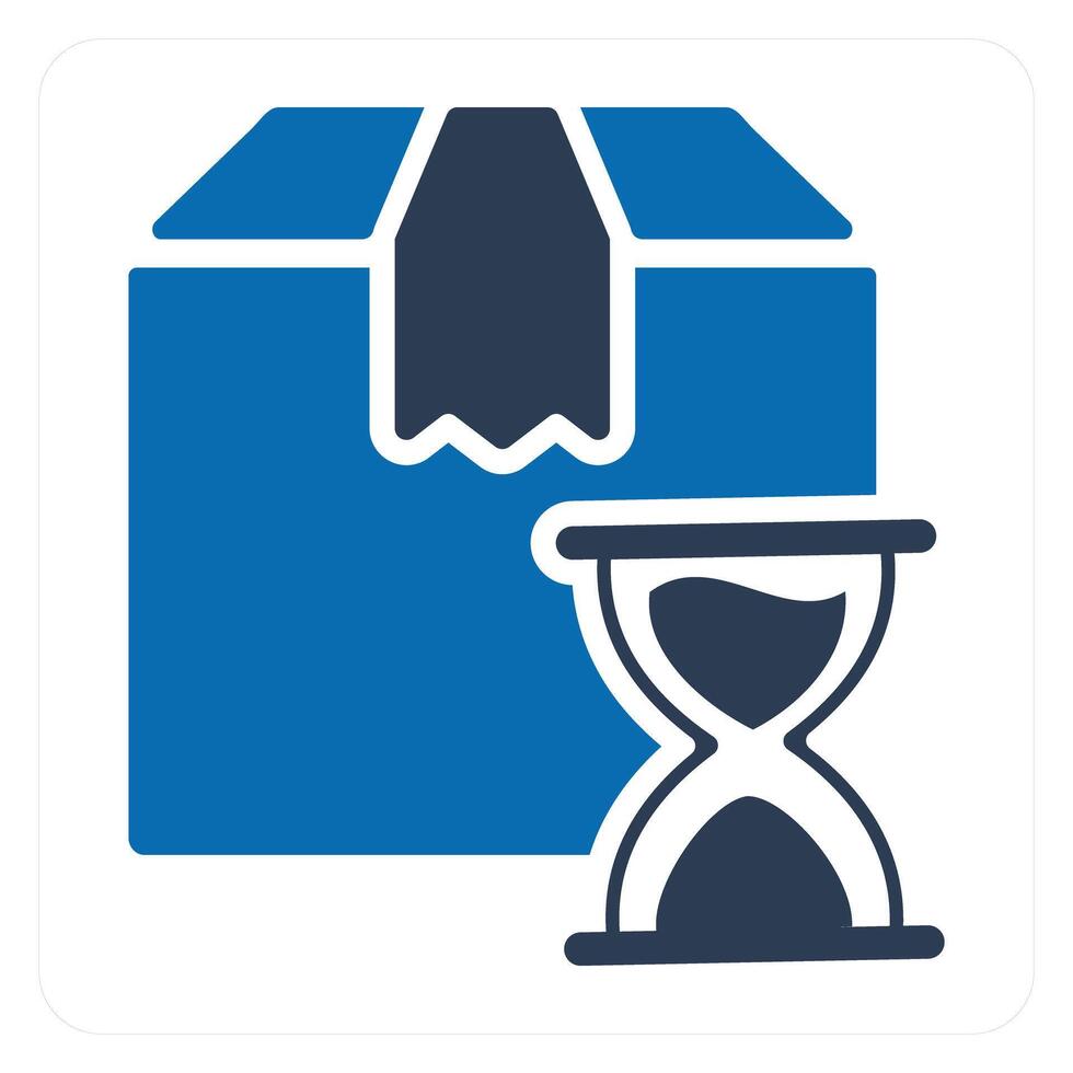 Delivery Process Time icon concept vector