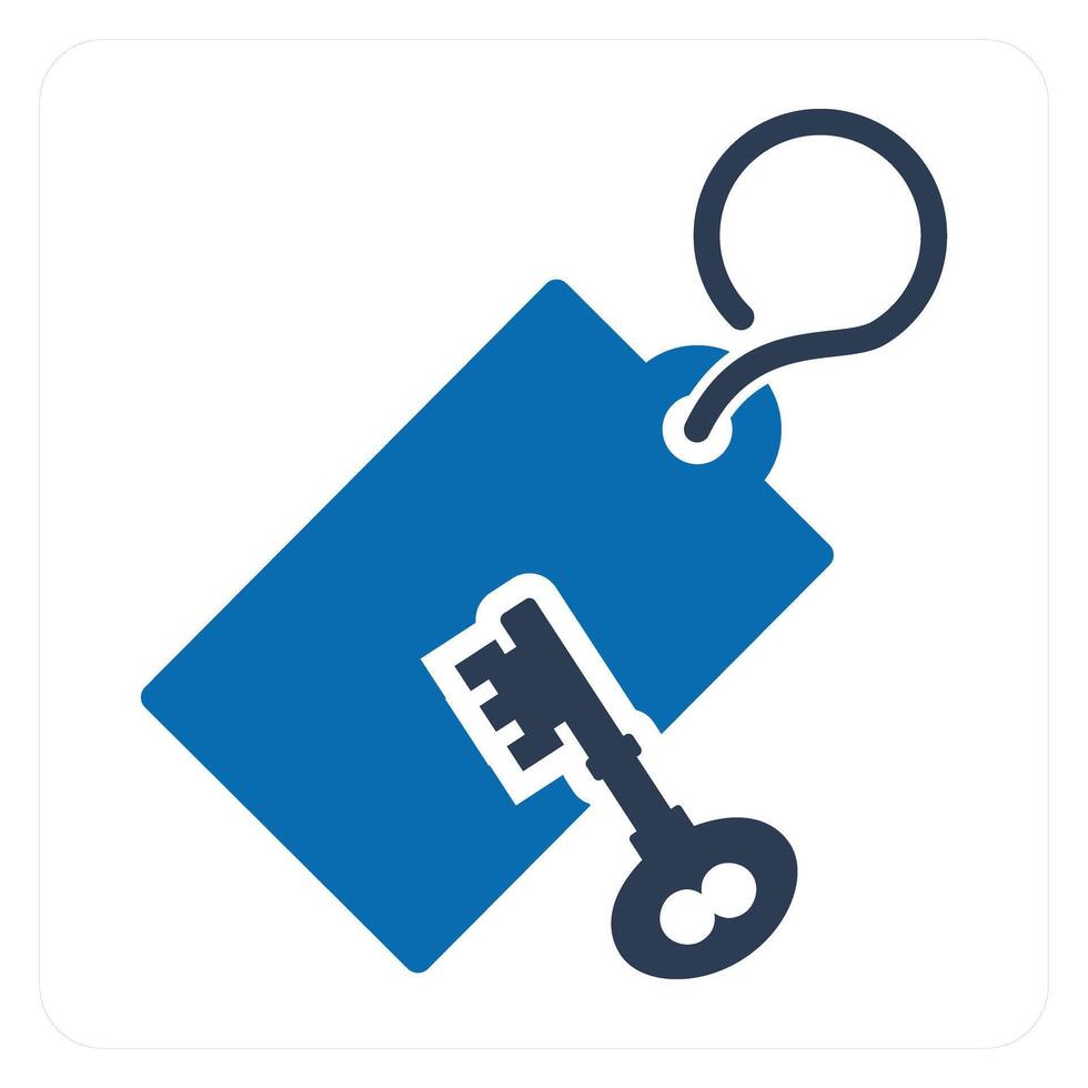 Key Tag and label icon concept vector