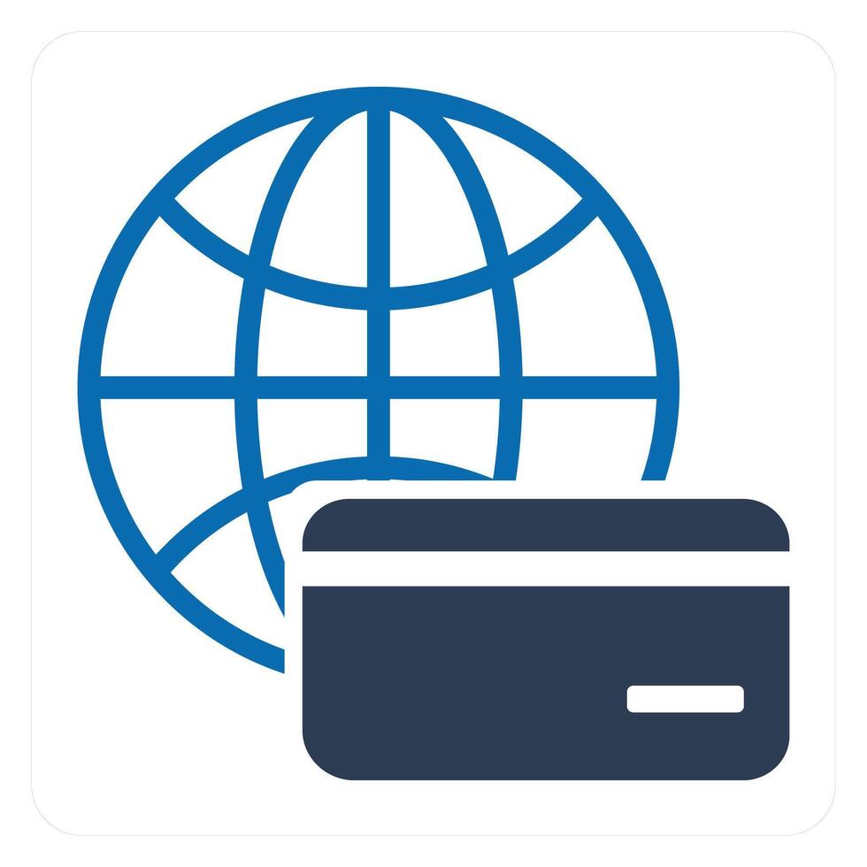 Global Card and payment icon concept vector