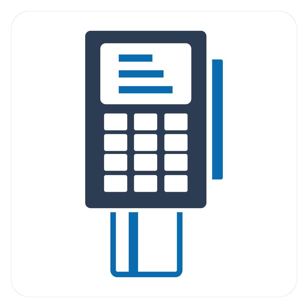 Card Swipe Machine icon concept vector