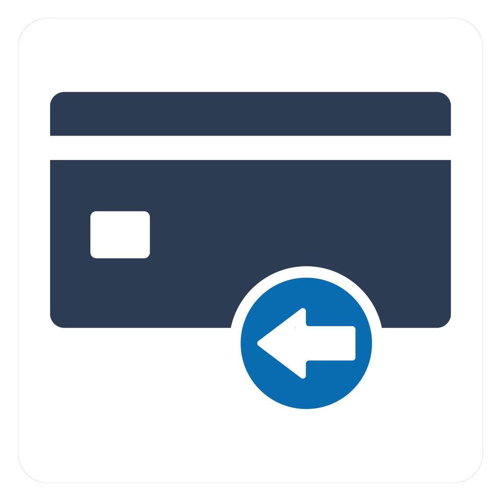 Received Card and receive icon concept vector