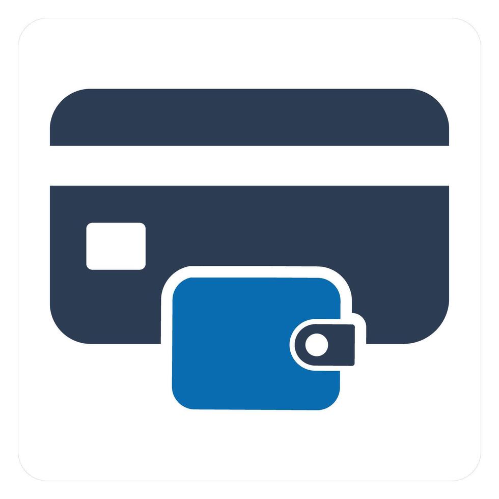 Shopping Wallet and money icon concept vector