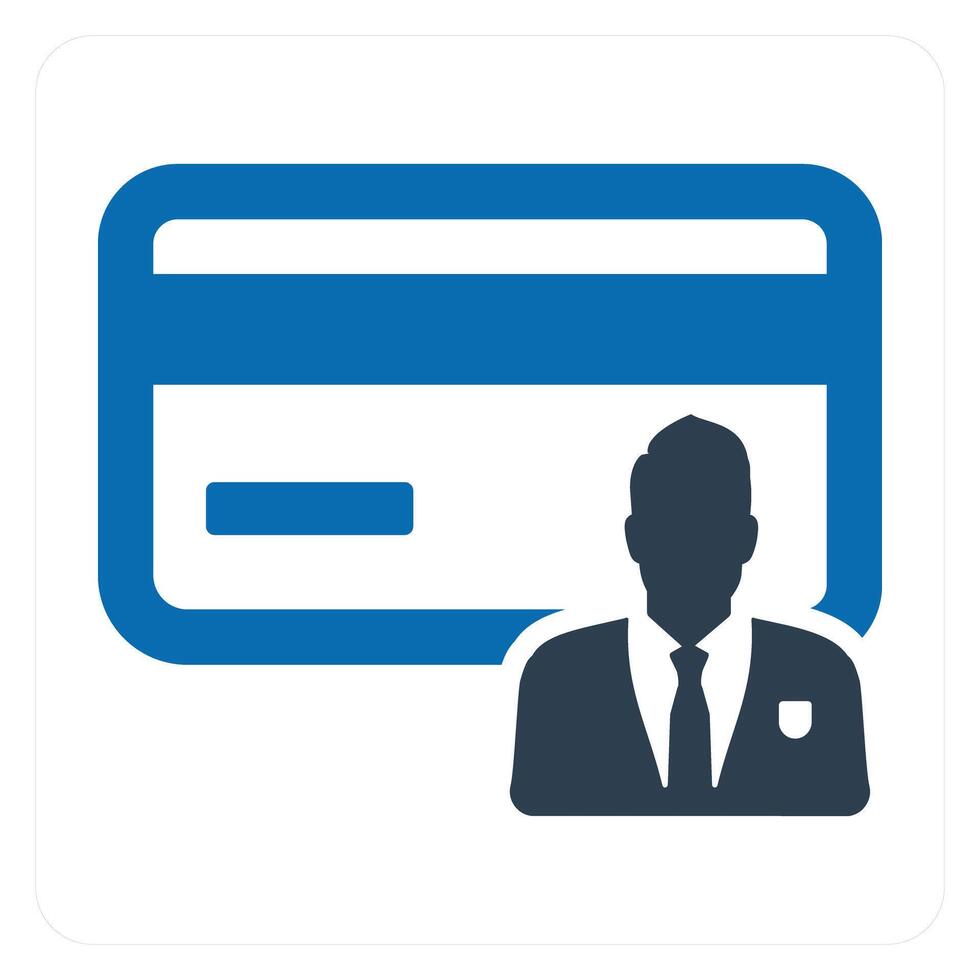 Card Owner and owner icon concept vector