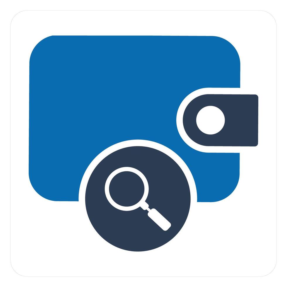 Search Money and send icon concept vector