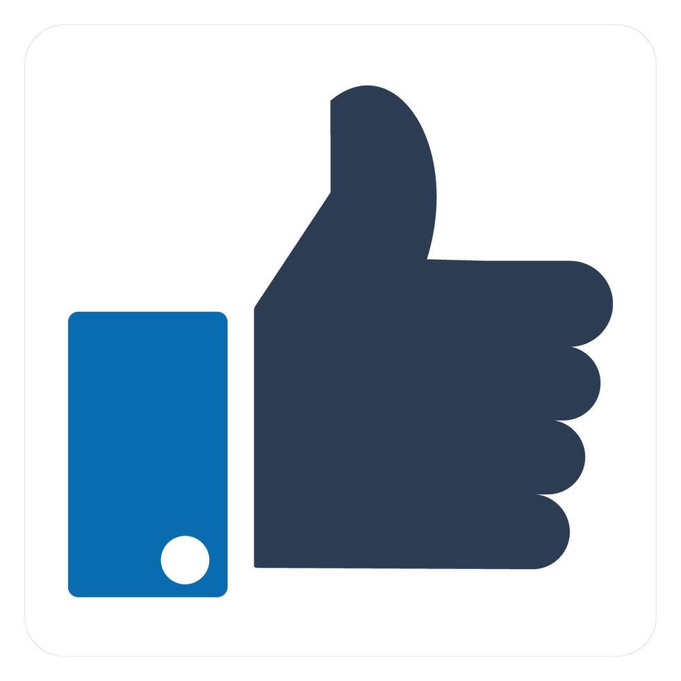 Thumbs Up and like icon concept vector