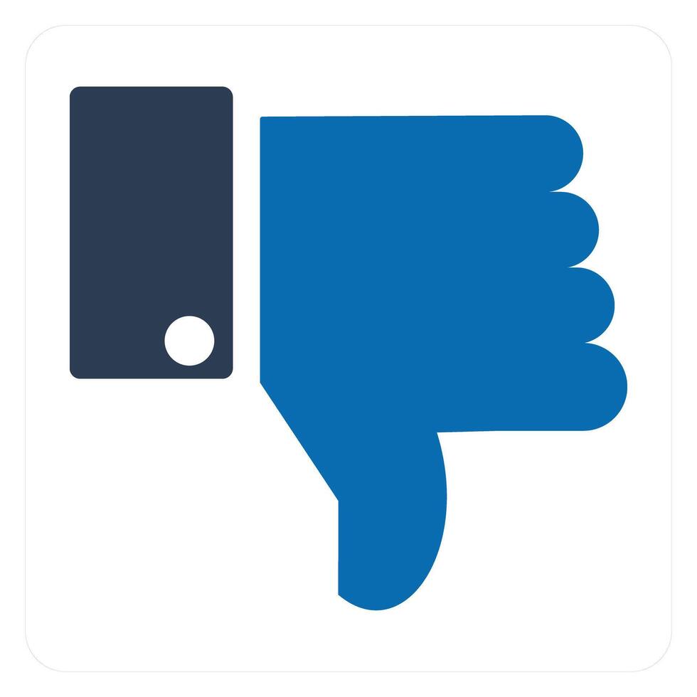 Thumbs Down and down icon concept vector