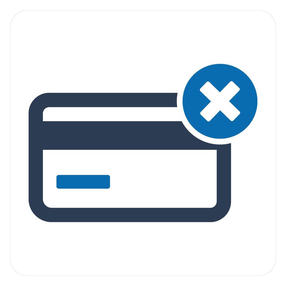 Card Error and Error icon concept vector