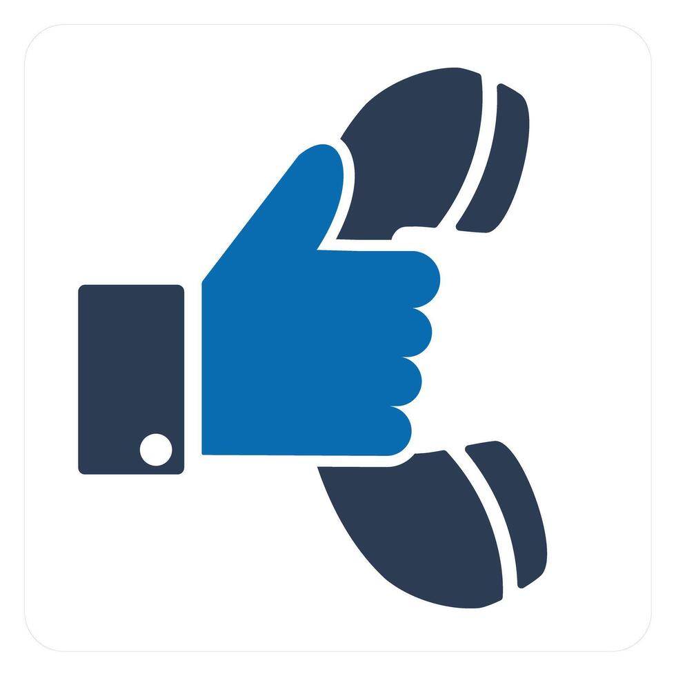 Phone Receiver and call icon concept vector