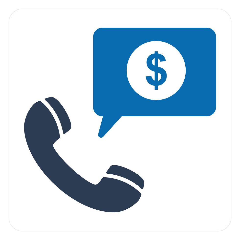 Loan On Phone icon concept vector