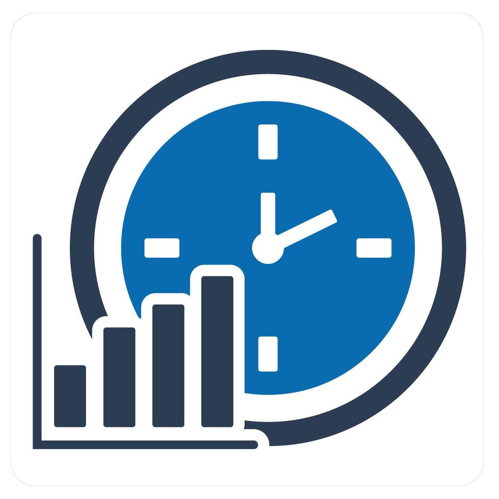 Time Revenue and time icon concept vector