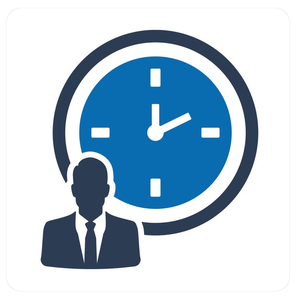 Time Management and management icon concept vector