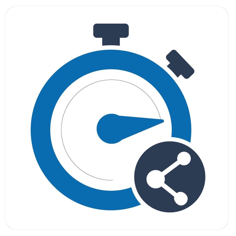 Share Time and time icon concept vector