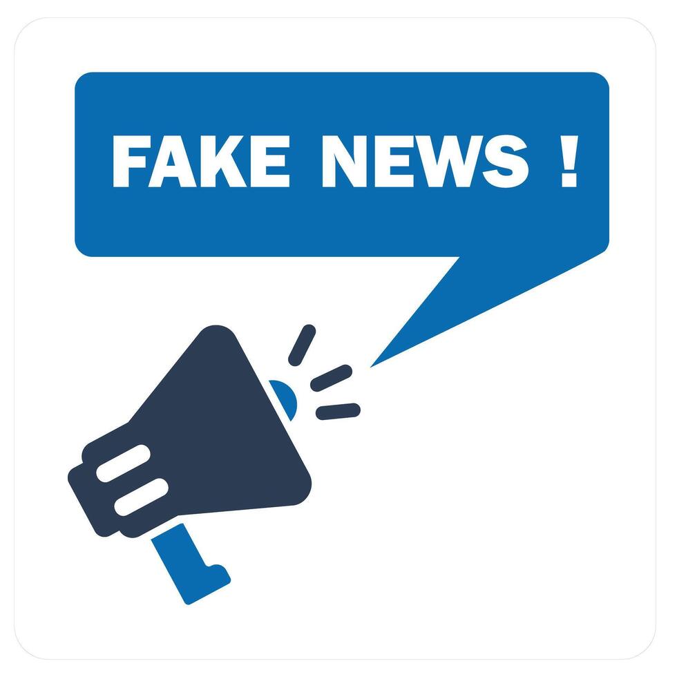 Fake News and news icon concept vector