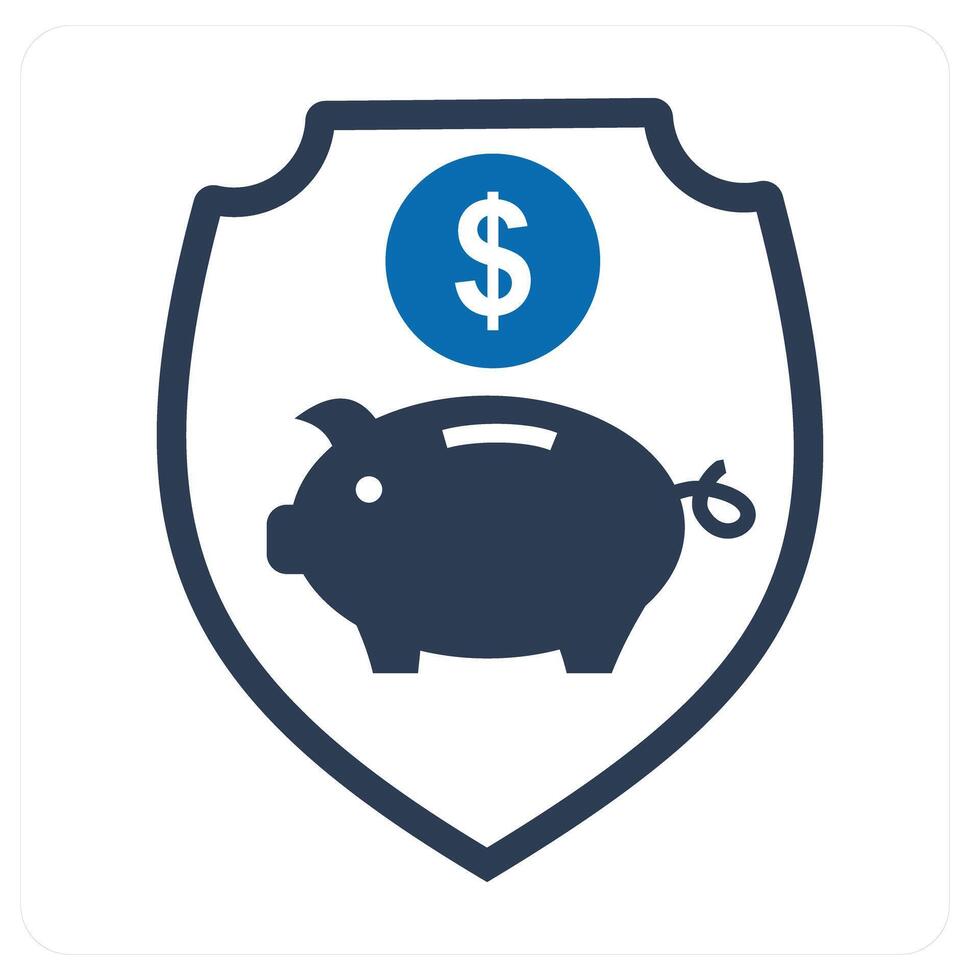 Savings Security and security icon concept vector