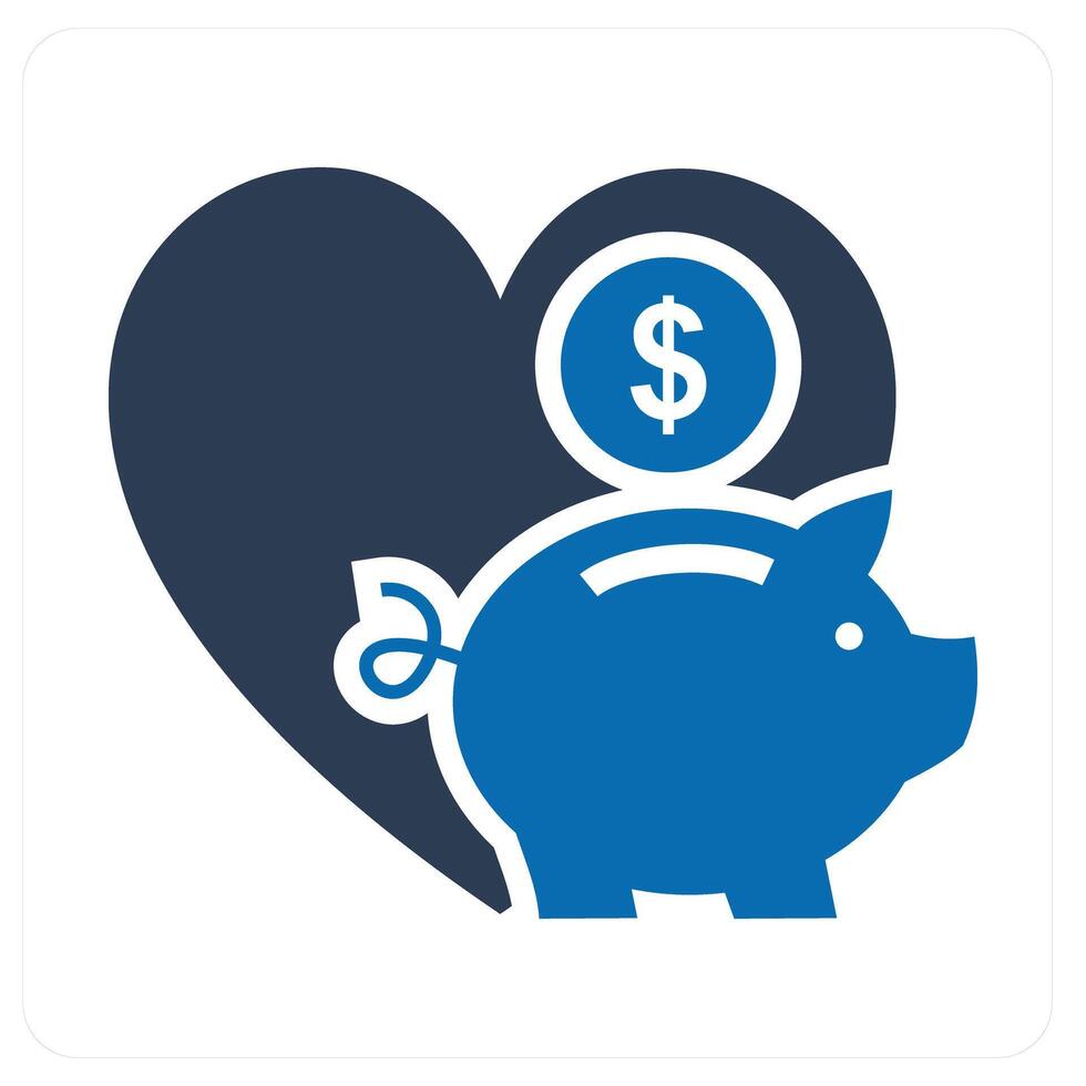 Favorite Bank and bank icon concept vector