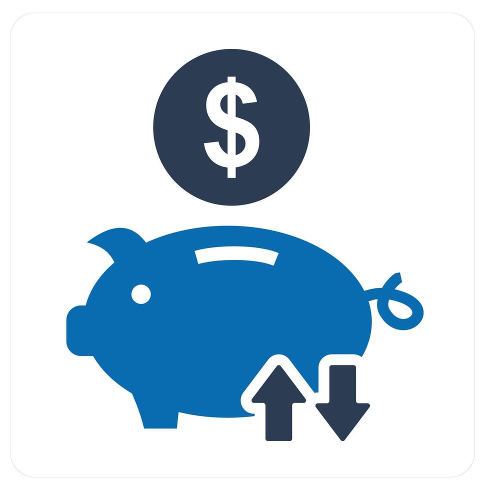 Bank Transaction and bank icon concept vector