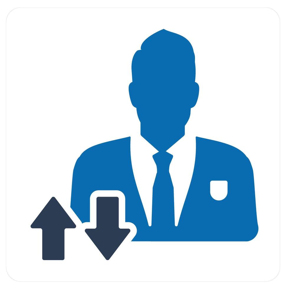 Synchronization Profile and user icon concept vector