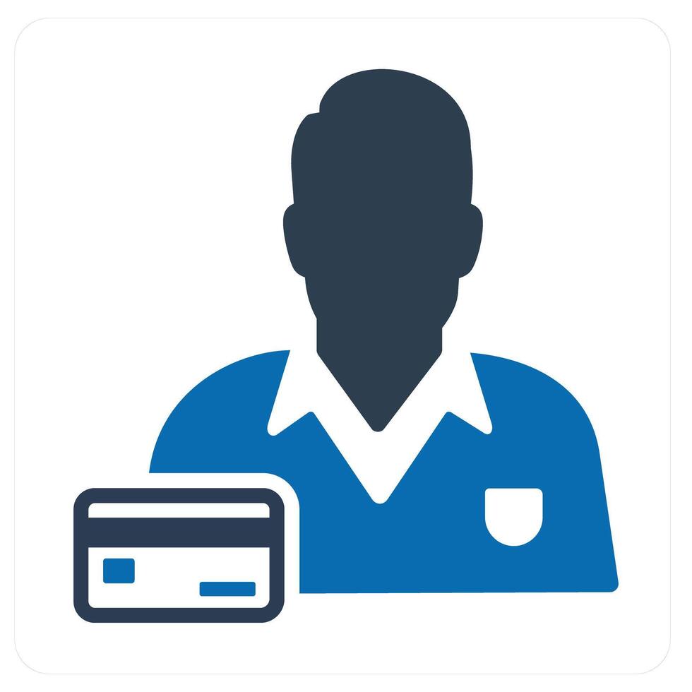 Card Owner and owner icon concept vector