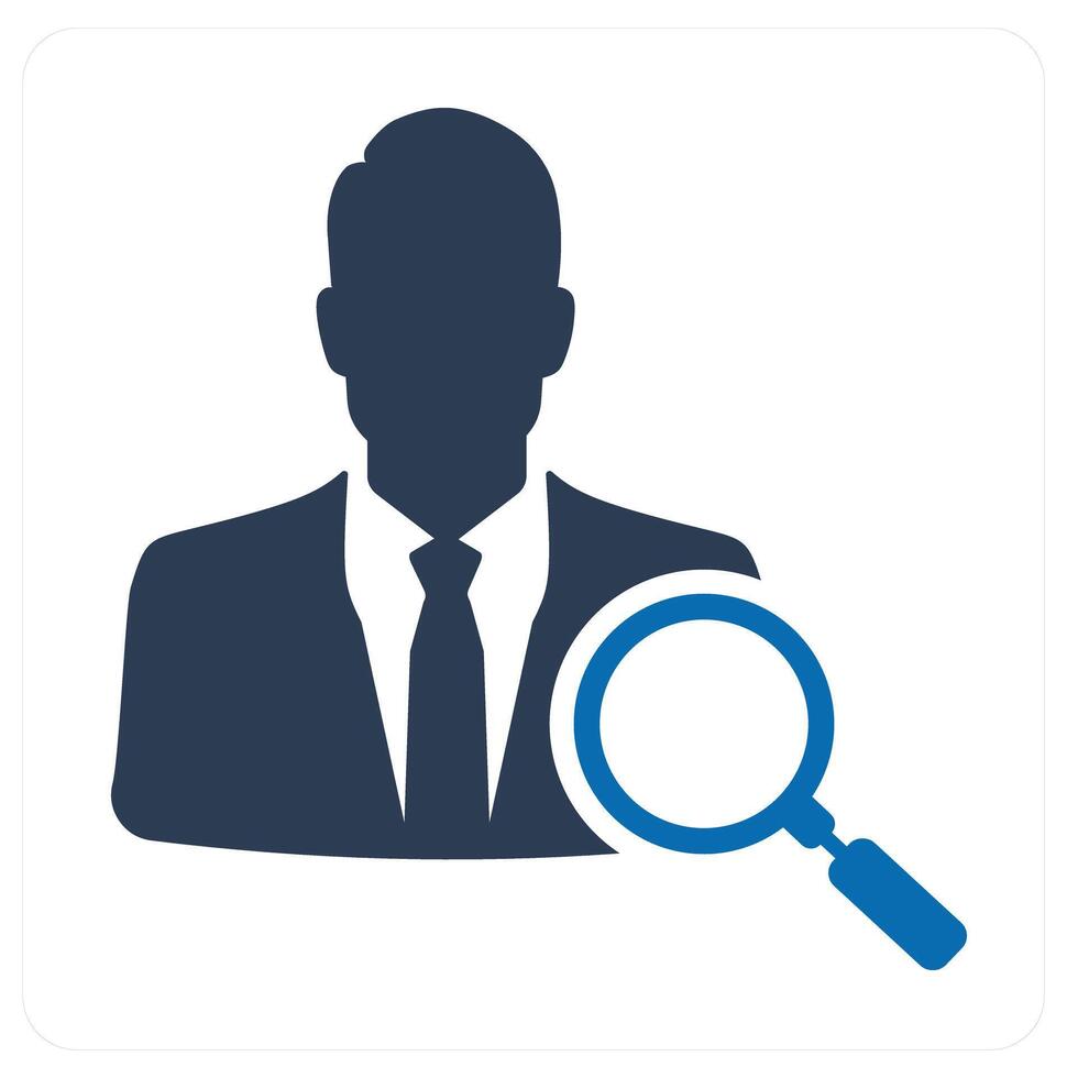 Search Employee and candidate icon concept vector