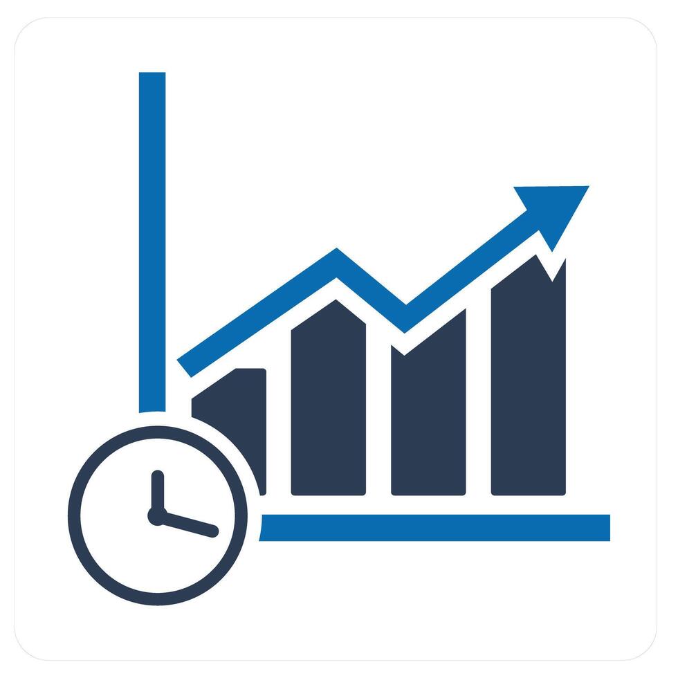 Dislike Graph and graph icon concept vector