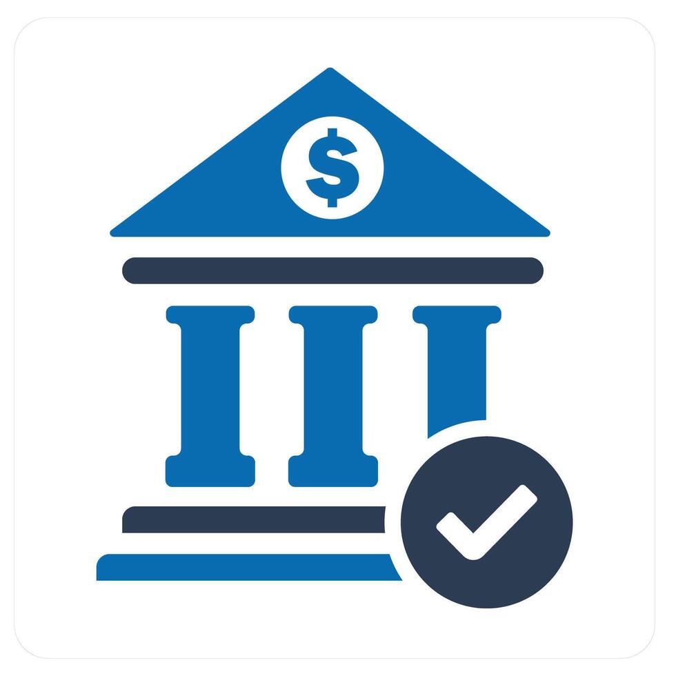 Remove Bank and bank icon concept vector
