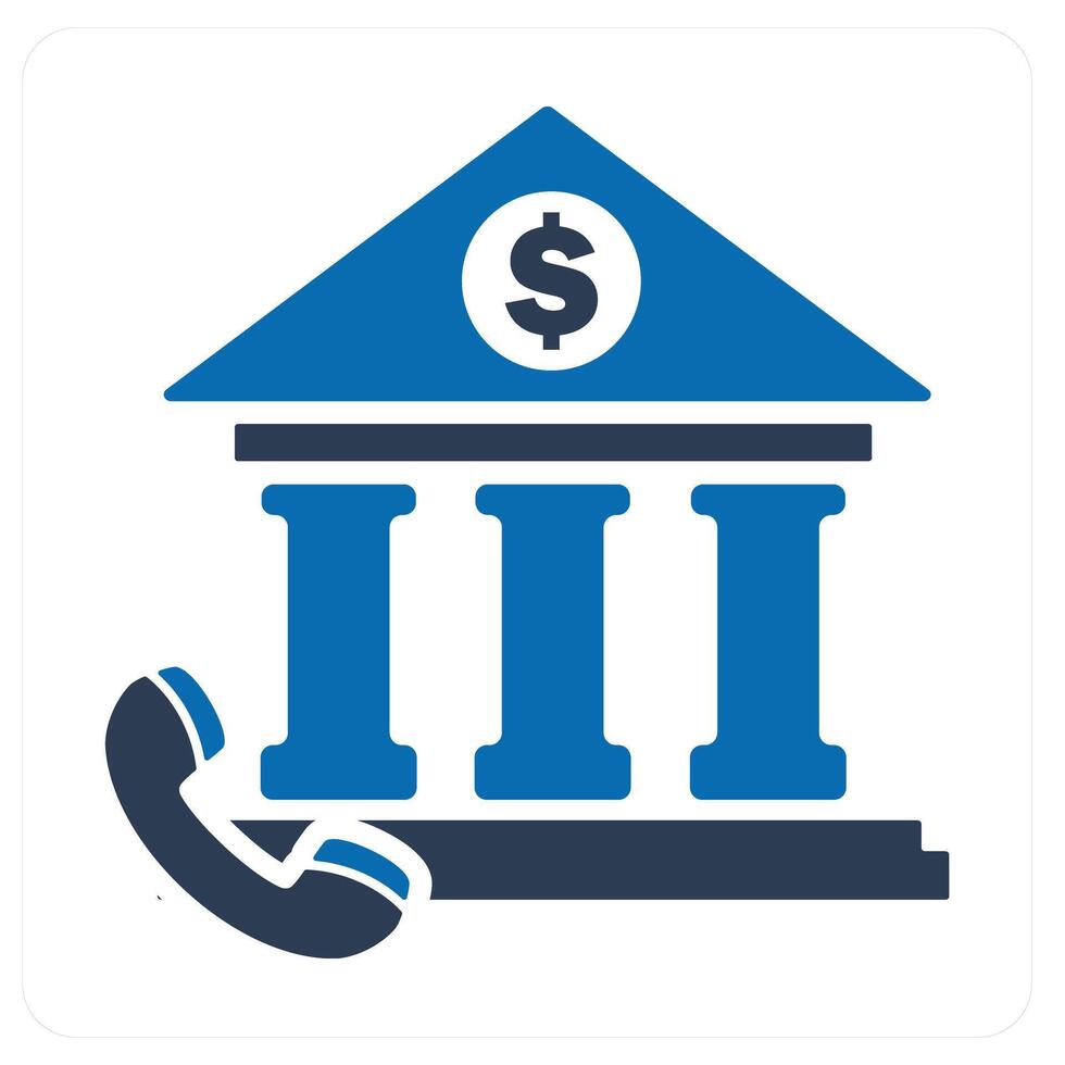 Bank Maintenance and bank icon concept vector