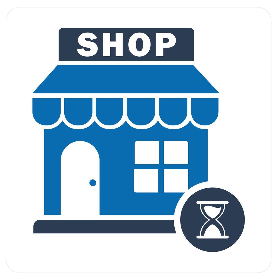 Store Security and shop icon concept vector