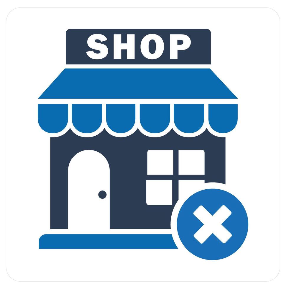 Store Maintenance and shop icon concept vector