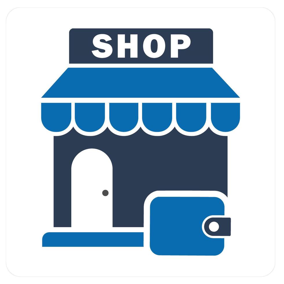 Card Shopping and shopping icon concept vector