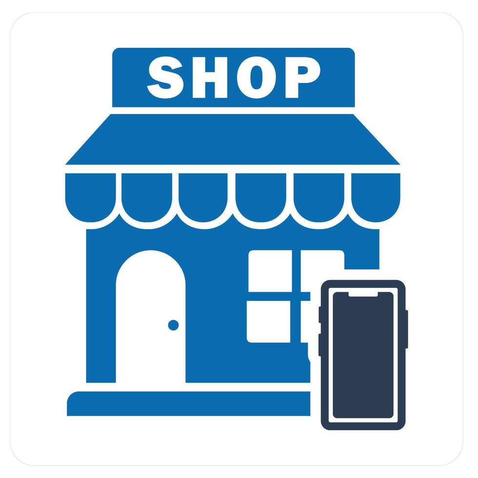 Shop Owner and owner icon concept vector