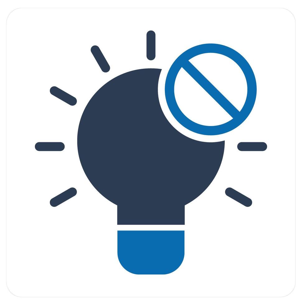 Idea Security and idea icon concept vector