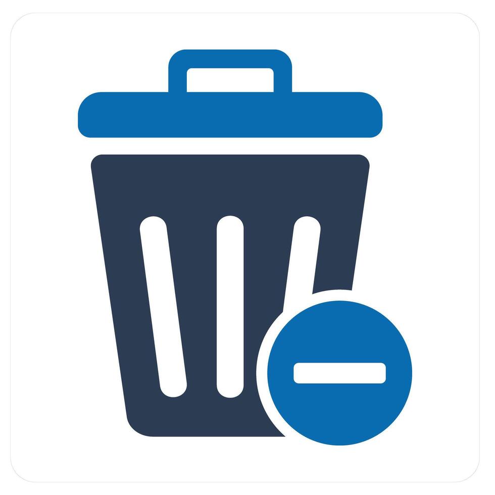 Recycle Bin and trash icon concept vector