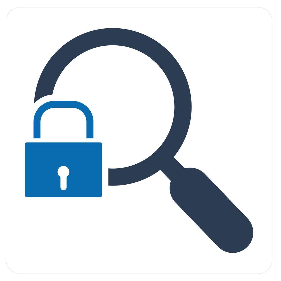 Financial Search and search icon concept vector