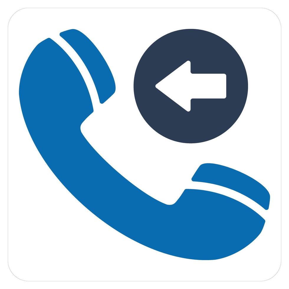 Receive Call and calling icon concept vector