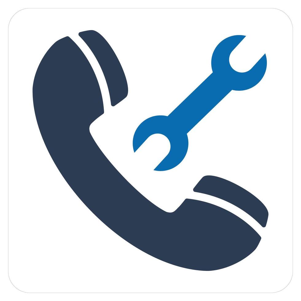 Call Maintenance and calling icon concept vector