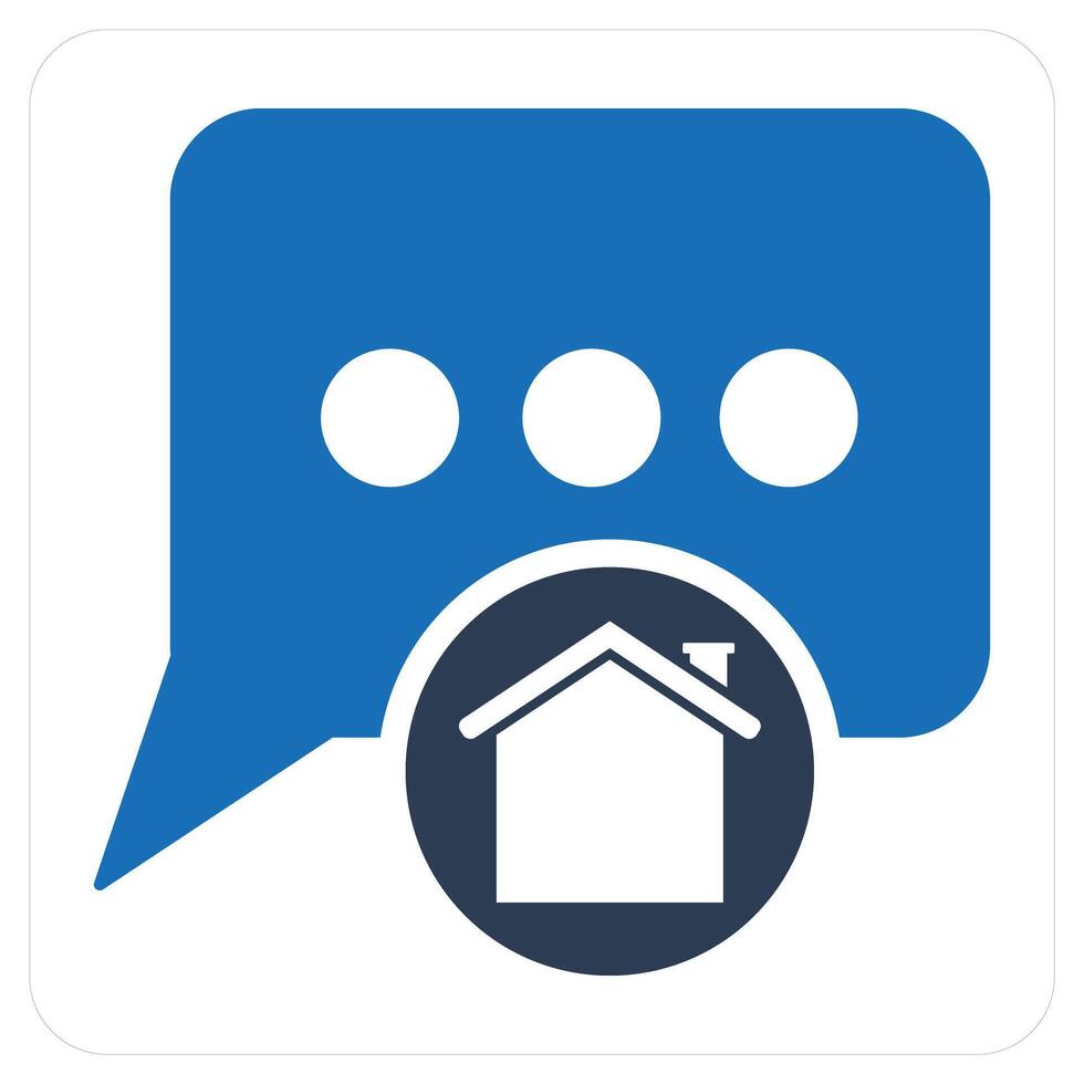 Home Message and home icon concept vector