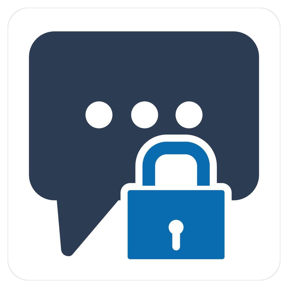Message Protection and security icon concept vector